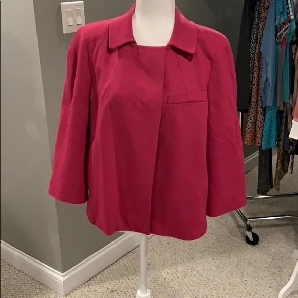 Talbots hot pink blazer - Picture 2 of 4